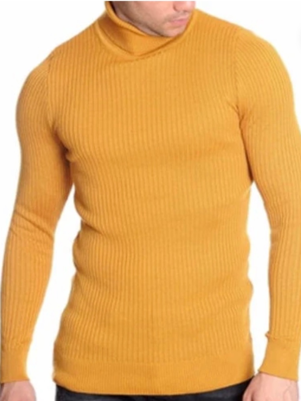 LCR BLACK EDITION TURTLENECK SWEATER (MUSTARD) 1670C size XL